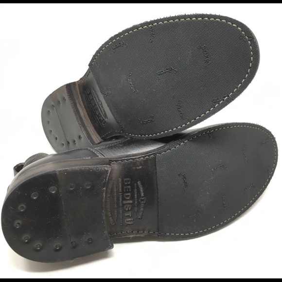 BED STU men’s black leather Royce Chelsea boot 8.5 - Picture 3 of 7